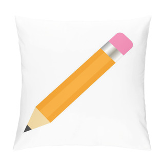 Personality  Pencil Write Icon Isolated On The White Background Pillow Covers