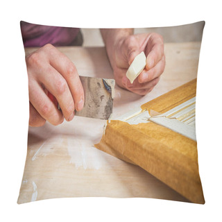 Personality  Man Carpenter Restoring Pillow Covers