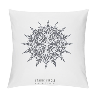 Personality  Ethnic Mystical Pattern With Triangle And Circles. Pillow Covers