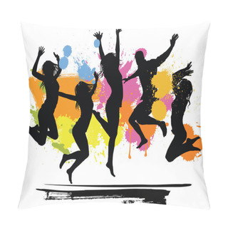 Personality  Jumping Peoples Pillow Covers