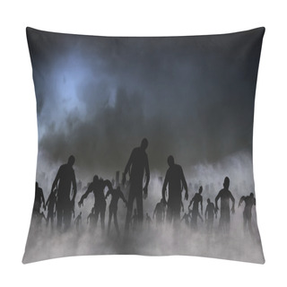Personality  Zombie World Illustration Pillow Covers
