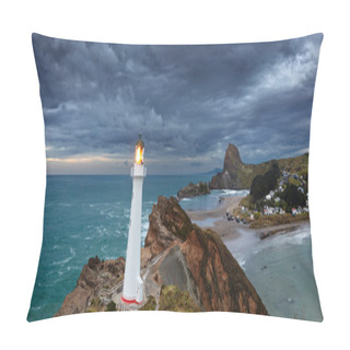 Personality  Castle Point Lighthouse Pillow Covers