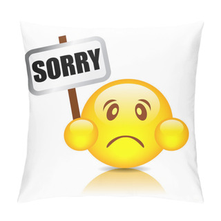 Personality  Sorry Smiley Pillow Covers
