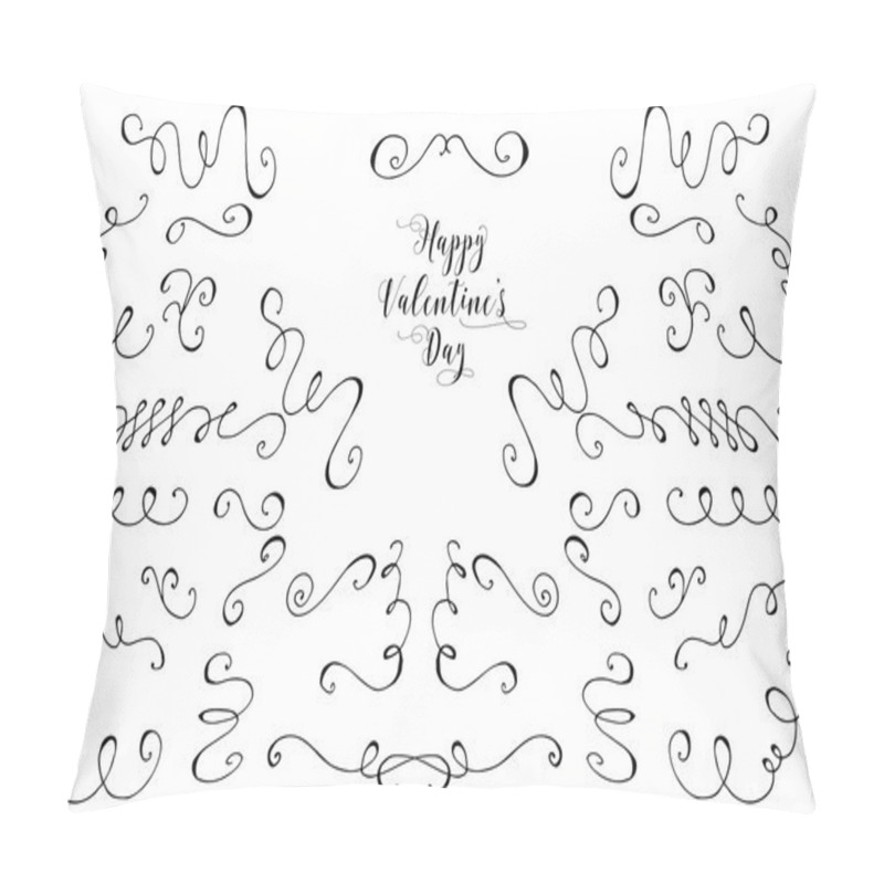 Personality  Hand drawn vintage floral elements. pillow covers