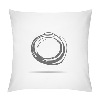 Personality  Hand Drawn Circle. Design Elements Pillow Covers