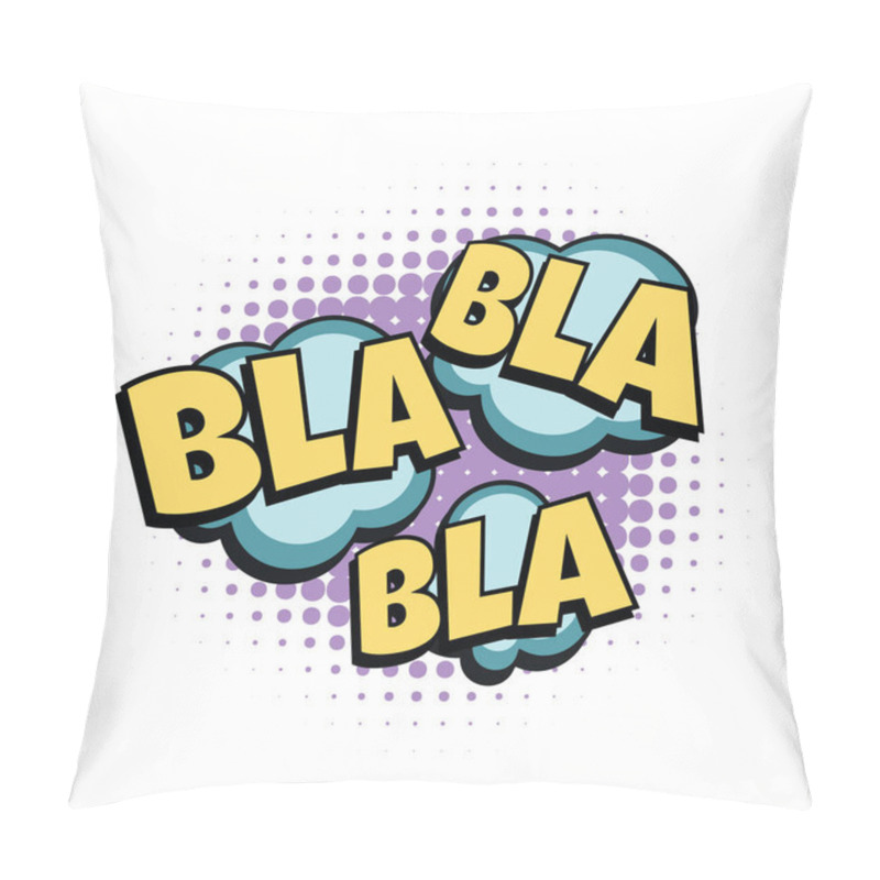 Personality  bla comic word pillow covers