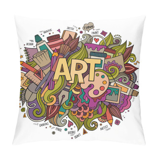 Personality  Art Hand Lettering And Doodles Elements. Pillow Covers