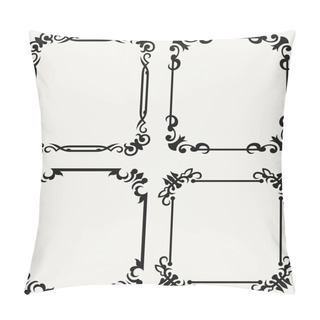 Personality  Calligraphic Design Element And Page Decoration Pillow Covers