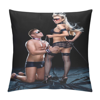 Personality  Blonde Girl Dominated Pillow Covers