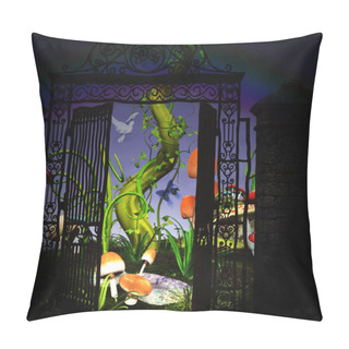 Personality  Door In A New World Pillow Covers