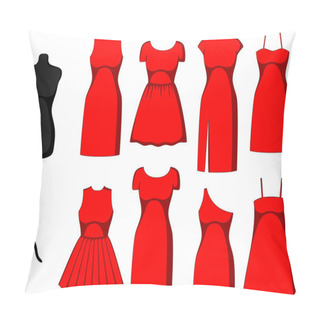 Personality  Different Cocktail And Evening Dresses Pillow Covers