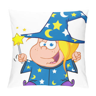 Personality  Happy Wizard Girl Pillow Covers