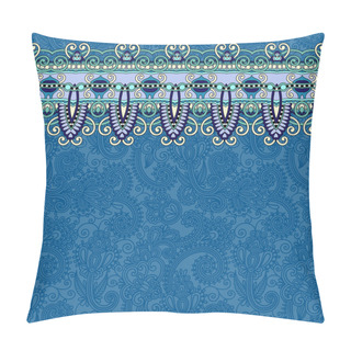 Personality  Ornamental Background With Flower Ribbon, Stripe Pattern, Greeti Pillow Covers