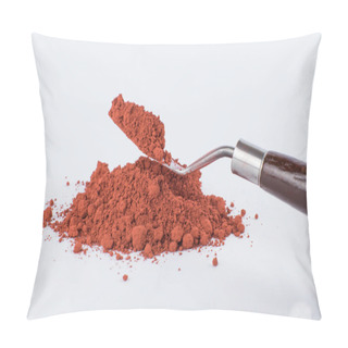 Personality  Moroccan Ochre Pigment On A White Background Pillow Covers
