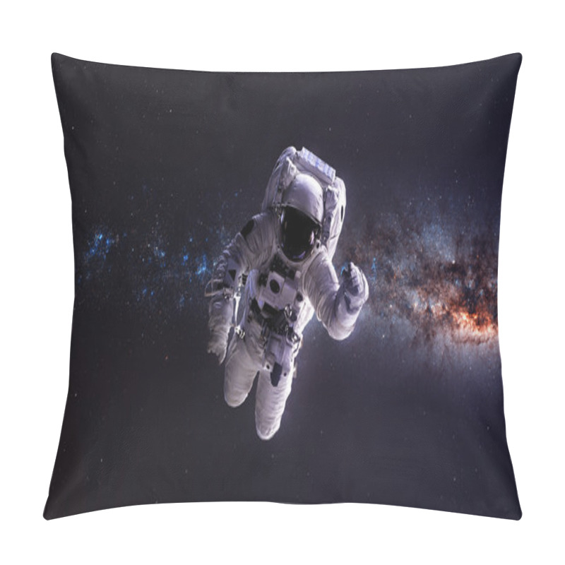 Personality  Astronaut in outer space. Elements of this image furnished by NASA. pillow covers