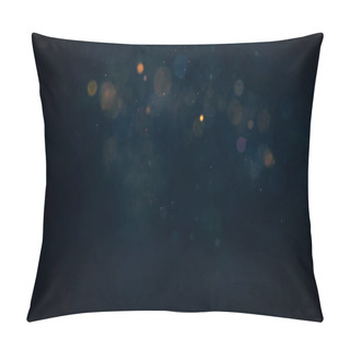 Personality  Holiday Background With Coloured Glowing Particles Pillow Covers