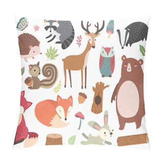 Personality  Cute Forest Animal Collections Set Pillow Covers