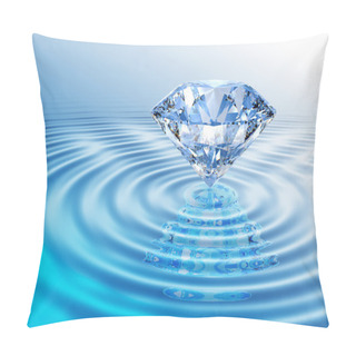 Personality  Blue Diamond With Reflection Pillow Covers