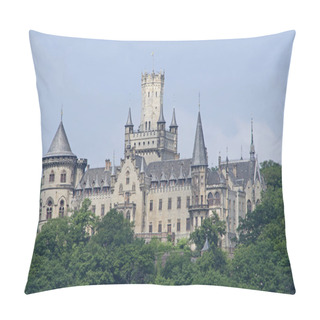 Personality  Marienburg Castle Is A Gothic Revival Castle In Lower Saxony, Germany Pillow Covers
