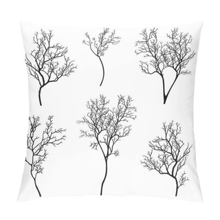 Personality  Tree Branch Silhouette Set Pillow Covers