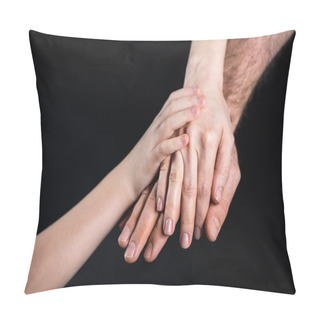 Personality  Family Stacking Hands Pillow Covers