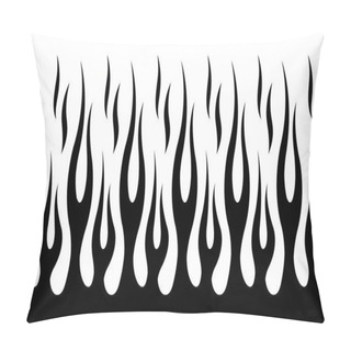 Personality  Classic Tribal Hotrod Muscle Car Flame Pattern. Vector Illustration. Pillow Covers