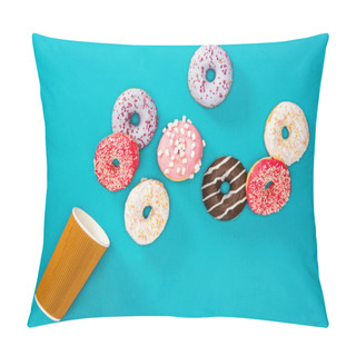 Personality  Several Donuts With Various Glaze  Pillow Covers
