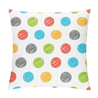 Personality  Polka Dots Doodle Seamless Pillow Covers