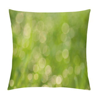 Personality  Abstract Green Bokeh Circles Pillow Covers