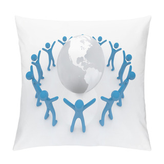 Personality  Human Circle Pillow Covers