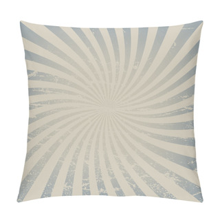 Personality  Vintage Paper, Retro Rays Background, Scratched Texture. Vector Layout Pillow Covers