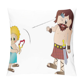 Personality  David And Goliath Pillow Covers