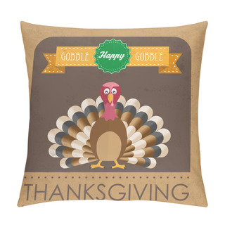 Personality  Thanksgiving Flyer Design Pillow Covers