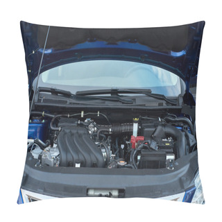 Personality  Modern Car With Open Hood. Pillow Covers