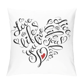 Personality  Heart Lettering. Pillow Covers