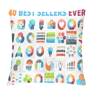 Personality  Business Diagrams Infographics Set Pillow Covers