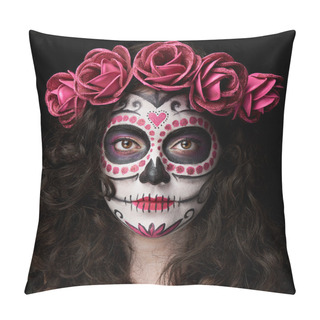 Personality  Catrina Skull Portrait Pillow Covers