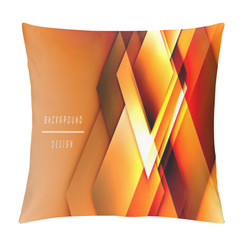 Personality  Square shapes composition geometric abstract background. 3D shadow effects and fluid gradients. Modern overlapping forms pillow covers