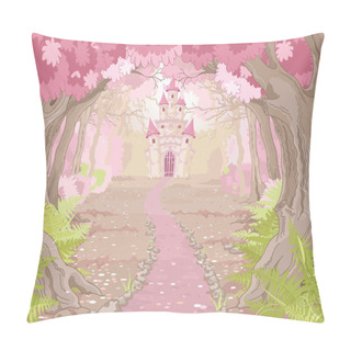 Personality  Magic Castle Landscape Pillow Covers