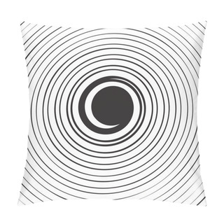 Personality  Volute, Spiral, Concentric Lines, Circular, Rotating Background Pillow Covers