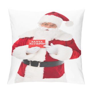 Personality  Santa Claus Holding Letter Pillow Covers