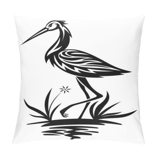 Personality  Heron On The Pond And Cane Pillow Covers
