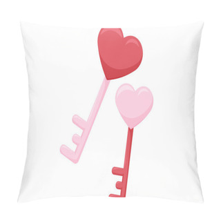 Personality  Love Key Cute Valentine Day Sticker Pillow Covers