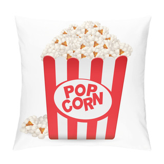 Personality  Popcorn In A Striped Tub Pillow Covers