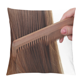 Personality  Long Hair And Comb Pillow Covers