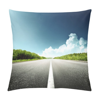 Personality  Road In Forest Pillow Covers