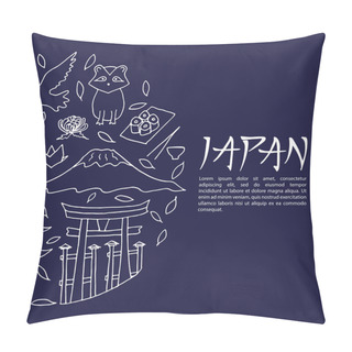 Personality  Japanese Culture And Architecture. The Main Attractions Of Asia. Pillow Covers