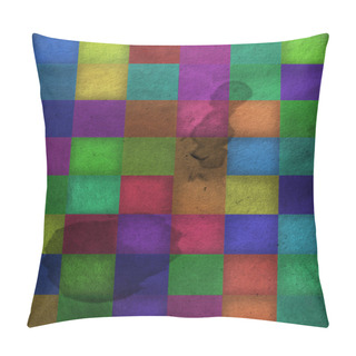 Personality  Colored Squares Background From Vintage Paper Pillow Covers