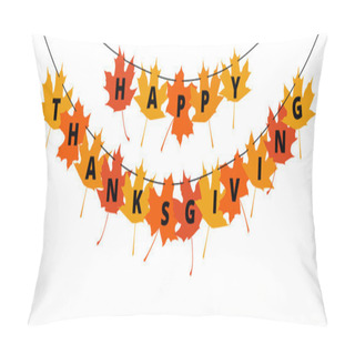 Personality  Thanksgiving Banner Pillow Covers