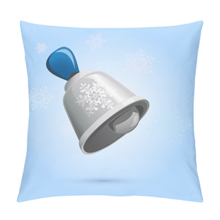 Personality  Christmas Bell. Vector Illustration. Pillow Covers